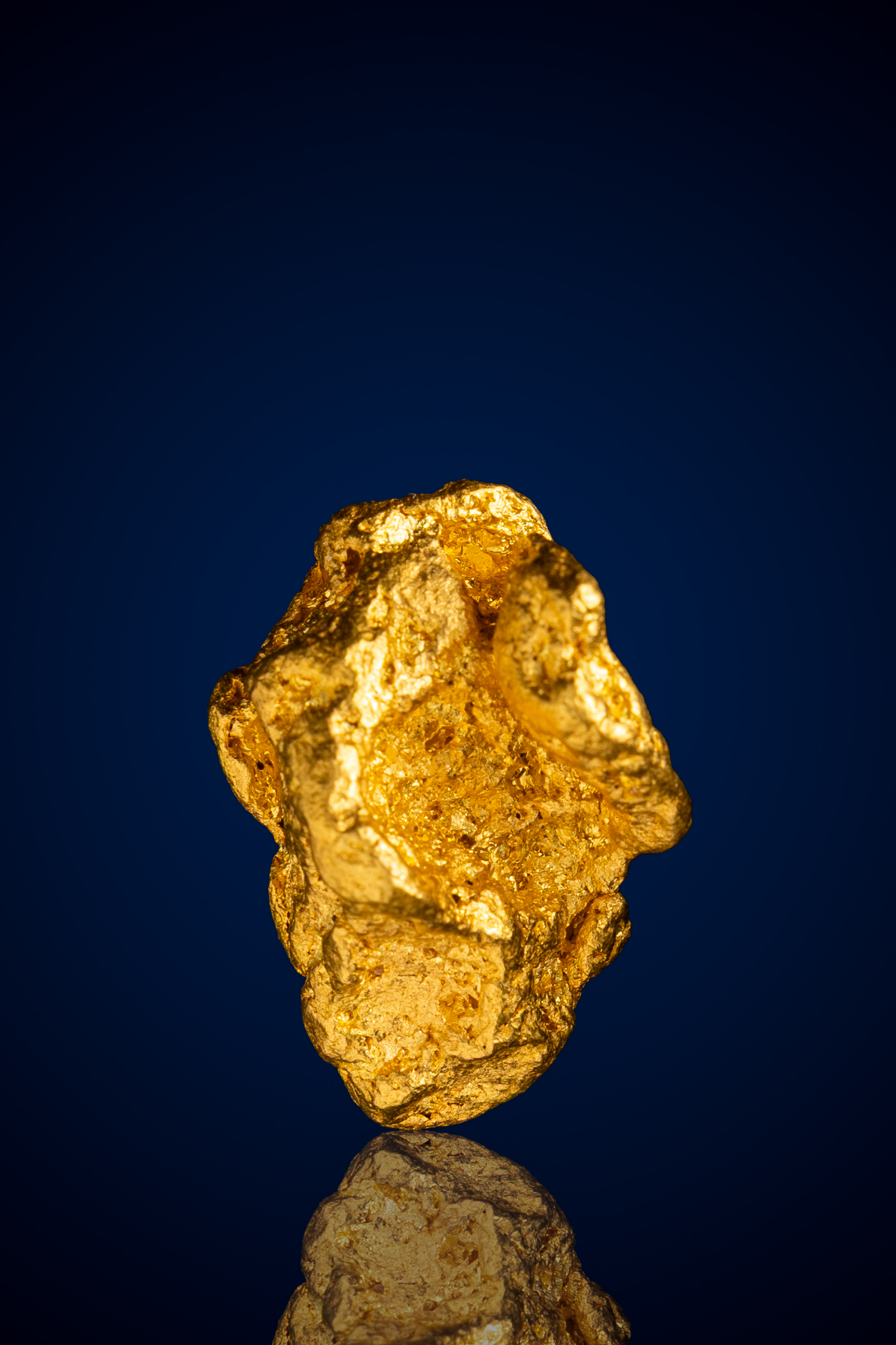 Lustrous, Contoured Natural Gold Nugget - Western Australia - 9.86 grams (image for) Lustrous, Contoured Natural Gold Nugget - Western Australia - 9.86 grams